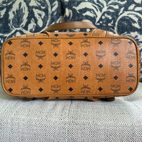 MCM Cognac Visetos Tote - Picture 3 of 12